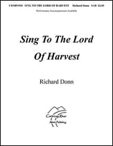 Sing to the Lord of Harvest SAB choral sheet music cover